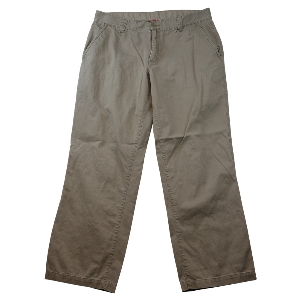 The North Face Mens 38 Straight Leg Pants Khaki Cotton Utility ABLS F08